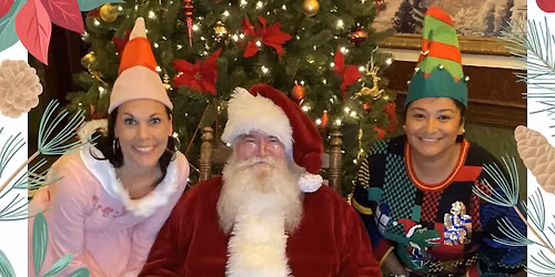 Pictures with Santa at the Rutherford County Courthouse