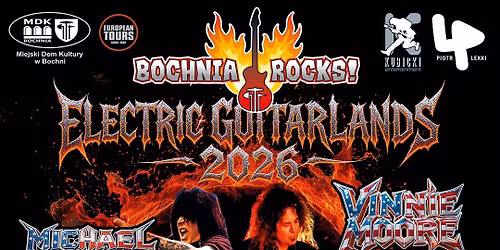 Vinnie Moore (UFO)-Michael Angelo Batio (Manowar)-Rowan Robertson (DIO)-Johnny Nasty Boots - Bochnia