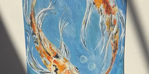 Tranquil Waters: Painting Koi with Pastels & Acrylics Kid's Art Class