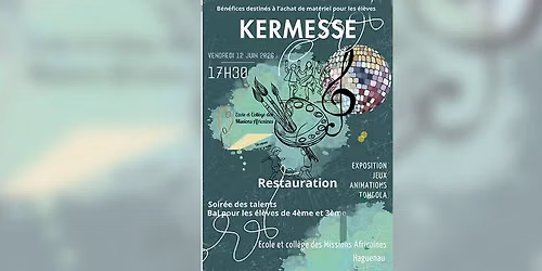 Kermesse du Coll\u00e8ge des Missions Africaines - 12 juin 2026