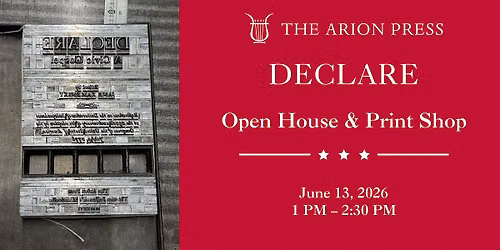 Arion Press Open House & Print Shop