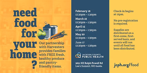 Harvesters Food Distribution 2026