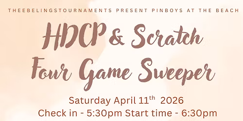 4 game HDCP & Scratch Sweeper 