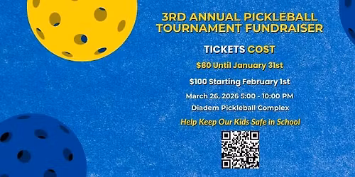 3rd Annual Pickleball Tournament Fundraiser