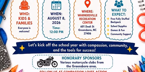 Compassion Loves Action 3rd Back to School Drive