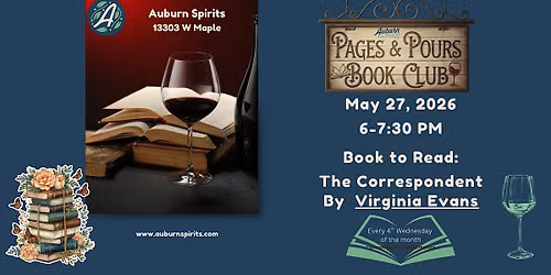 Pages and Pours Book Club with Auburn