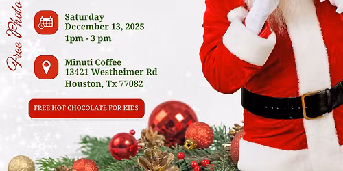 Free Photo with Santa - Free Hot Chocolate for Kids!!!