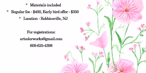 Watercolor floral class