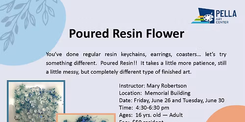 Poured Resin Flower
