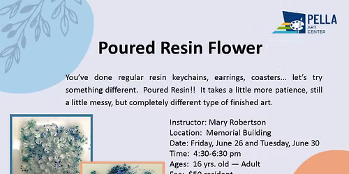 Poured Resin Flower