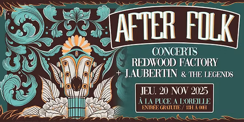 AFTERWORK FOLK | La Puce a L'Oreille, Riom (63)