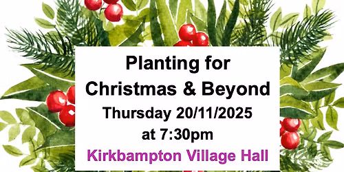 Planting for Christmas & Beyond