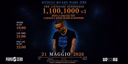 1,100,1000 (V3) PRE LISTENING EXPERIENCE - ERRE LIVE