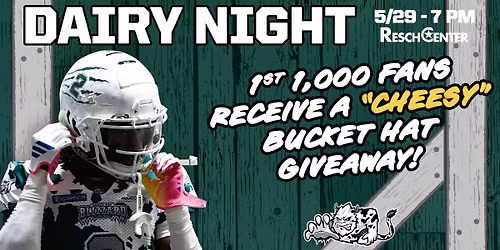 Green Bay Blizzard Dairy Night vs the San Antonio Gunslingers