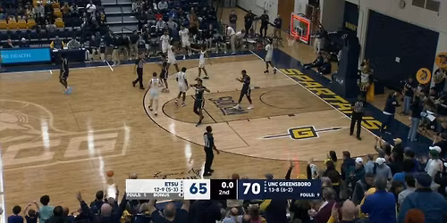 UNC Greensboro Spartans at East Tennessee State Buccaneers Womens Basketball