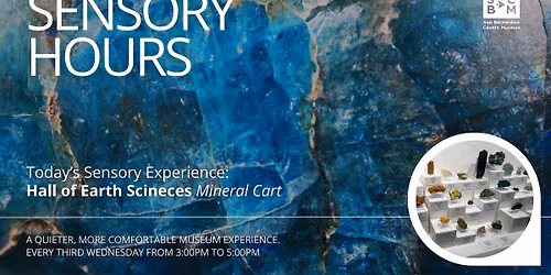 Sensory Hours in October | Hall of Earth Sciences, Mineral Cart