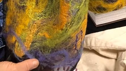 Tuesday November 25, 6 pm- 9pm Nuno Felted Neck Warmer or Scarf with Deb Dunlop