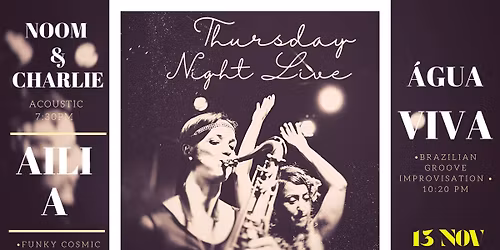 Thursday Night Live @Paapu House : Nov 13