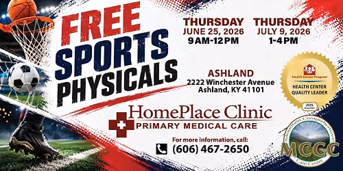 FREE Sports Physicals - HomePlace Clinic-Ashland