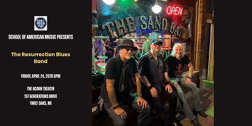 SAVE THE DATE - A Night of Blues & Giving Featuring The Resurrection Blues Band
