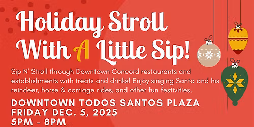 Holiday Stroll With A Little Sip