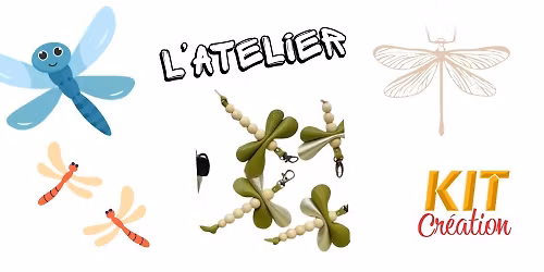 Atelier Loisirs Cr\u00e9atifs Enfant - Porte cl\u00e9s libellule