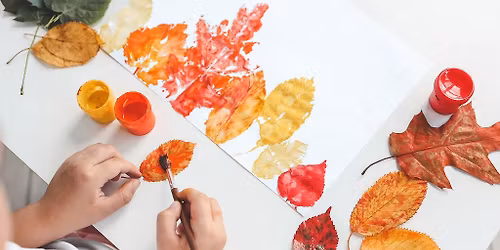 Wee Love Art: Fall Leaf Sensory Painting