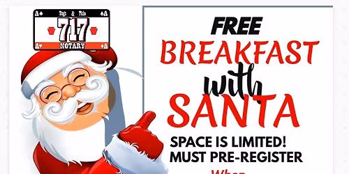 3rd Annual Breakfast With Santa 🎅 