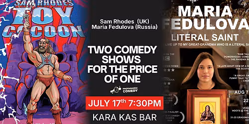 Edinburgh Preview Show Double Bill - Maria Fedulova and Sam Rhodes