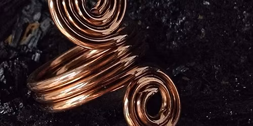 Viking Copper Spiral Ring with Capt Hjalmr