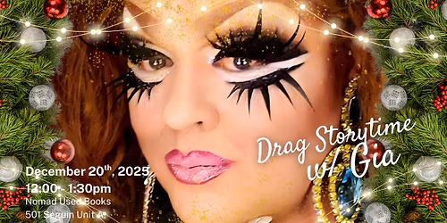 Drag Storytime with Gia: Christmas Edition