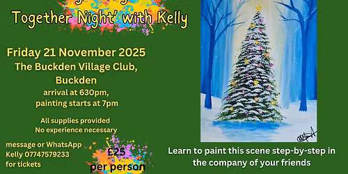 Paint Together with Kelly - The Buckden Village Club