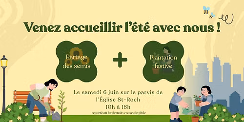 Plantation festive et Partage de semis!