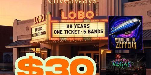 Lobo Theater 88th Anniversary: 5 Bands, One Ticket