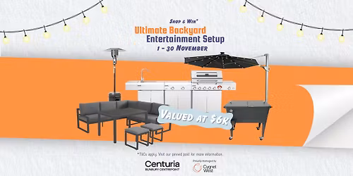 SHOP & WIN: Ultimate Backyard Entertainment Setup