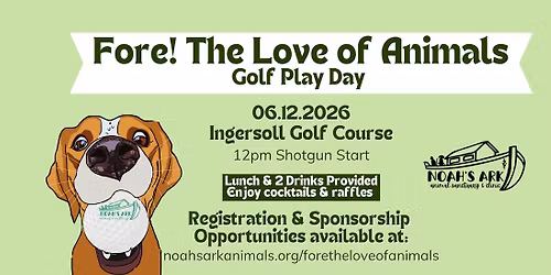 Fore! The Love of Animals Golf Play Day