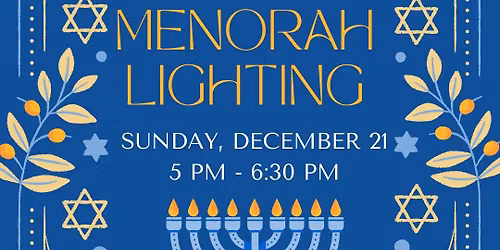 Giant Menorah Lighting & Gelt Drop