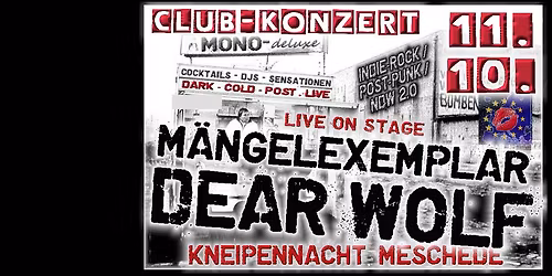 MÄNGELEXEMPLAR & DEARWOLF auf der Kneipennacht im mono