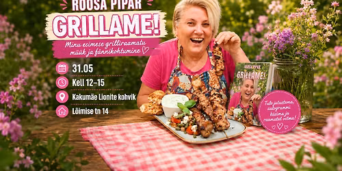 GRILLAME! Raamatu m\u00fc\u00fck ja f\u00e4nnikohtumine Kakum\u00e4e Lionite kohvikus