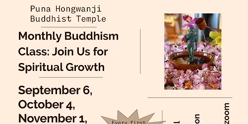 Monthly Buddhism Class: Join Us for Spiritual Growth