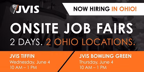 ONSITE JOB FAIR AT JVIS - TIFFON, OH