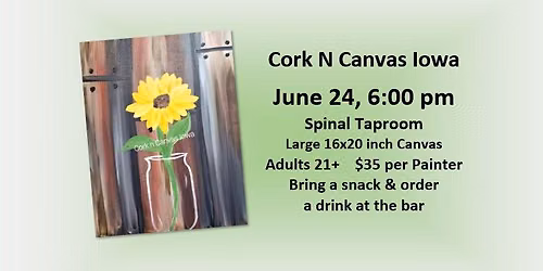 Spinal Taproom - Sunflower - Cork N Canvas Iowa