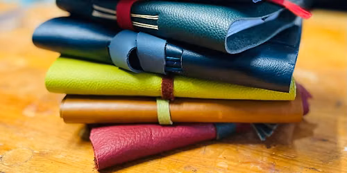 Simple Book Binding with Leather Cover (Bury)