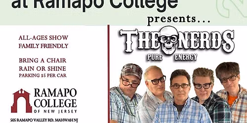 TD Bank Summer Concert Series at Ramapo College Presents THE NERDS