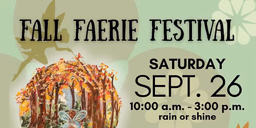 Fall Faerie Fest - Fundraiser for SPO