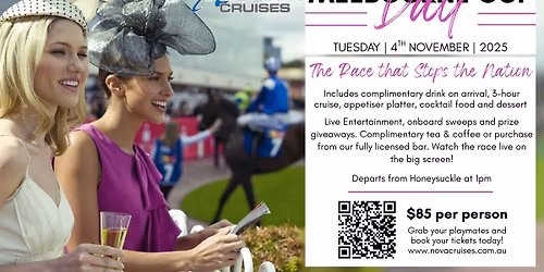 Melbourne Cup on Newcastle Harbour with Nova Cruises