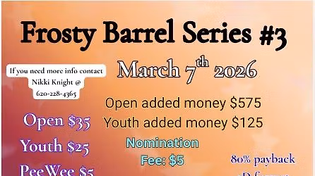 Frosty Barrels Jackpot Series race # 3