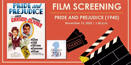 Film Screening PRIDE AND PREJUDICE (1940)