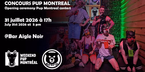 C\u00e9r\u00e9monie d\u2019ouverture du concours Pup Montreal