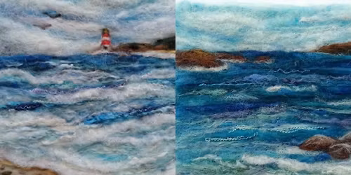 Needle felting workshop- Seascape